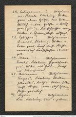 Nachlass Franz Steindachner, Liste (zu Inv.Nr. 537.01) von Prinzessin Therese von Bayern an Franz Steindachner, Inv.Nr. 537.06, Seite 12